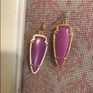 Purple Kendra Scott Earrings!! Make an offer!